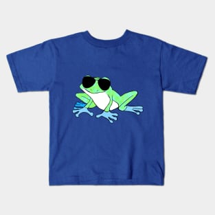 chill tree frog Kids T-Shirt